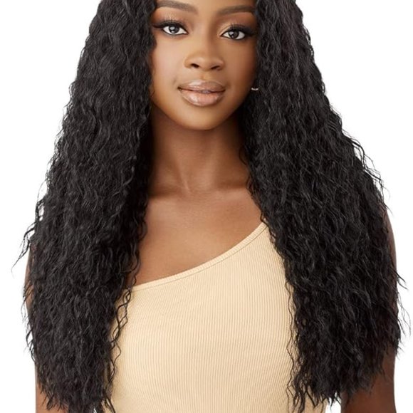 Outre - Human Hair Blend Wig - Peruvian Water Wave 24" (DR2/Chocolate Swirl) - Picture 1 of 6